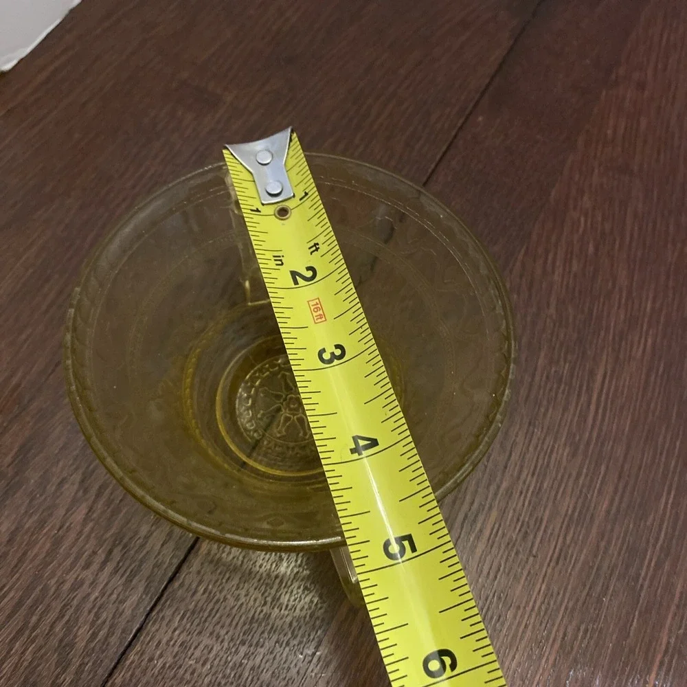 Federal Glass Company Patrician Spoke Yellow Depression Glass‎ Cream Soup Bowl